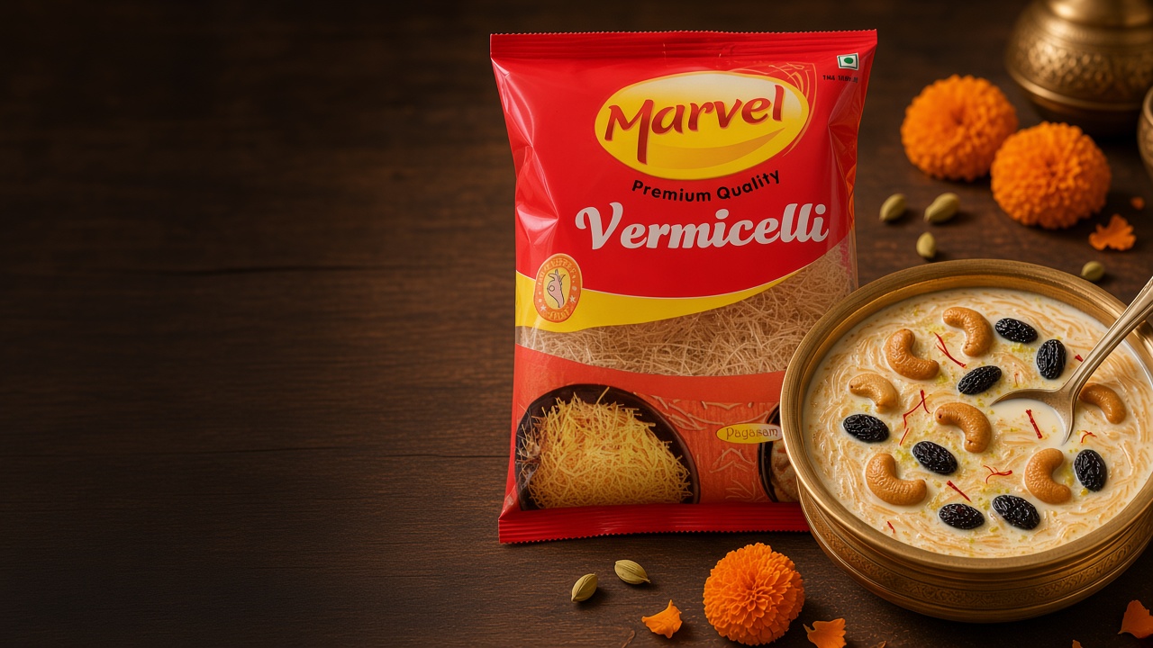 Marvel Vermicelli pack with creamy sweet payasam